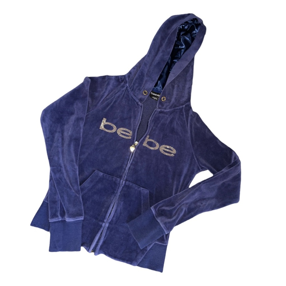 Y2K/2000s BEBE VELOUR ZIP UP